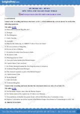 Đề thi học kì 1 Tiếng Anh 9 iLearn Smart World - Đề số 3